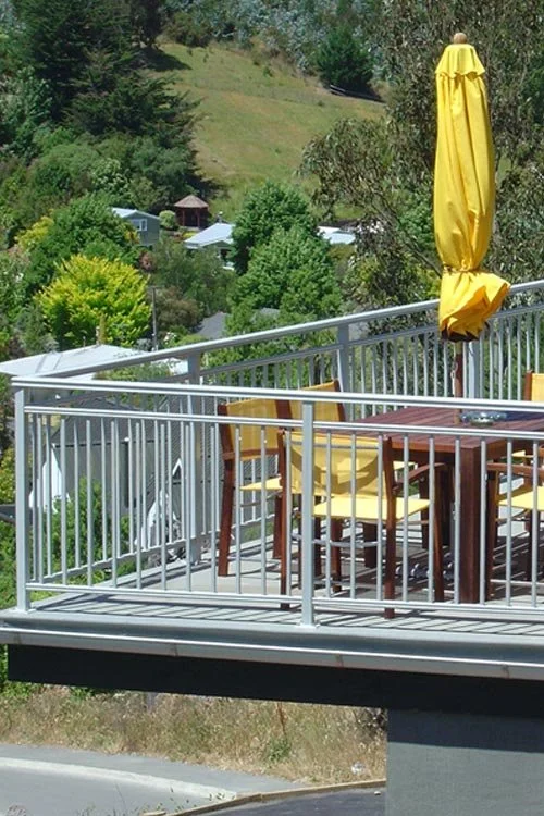 Aluminium Balustrades, powder coated to match your home joinery